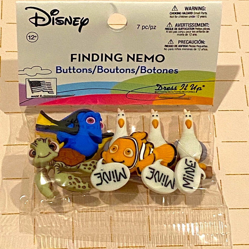2 for $30 Disney Finding Nemo Buttons